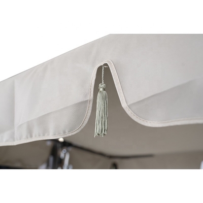 Decorações de jardim Swing Chair ao ar livre com dossel Pergola Gazebo Cama de banco almofada