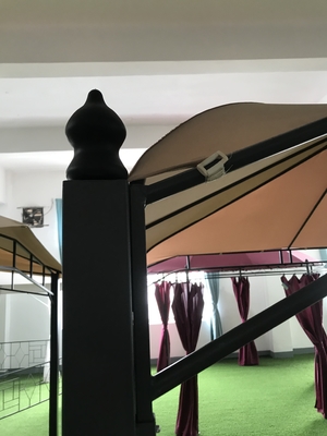 Canopy de jardim ao ar livre 2.95*2.95*2.7M Design redondo Patio Gazebo para festas ao ar livre