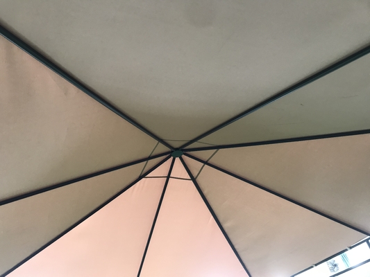 Canopy de jardim ao ar livre 2.95*2.95*2.7M Design redondo Patio Gazebo para festas ao ar livre