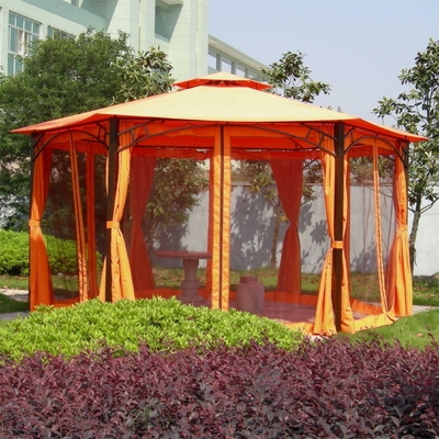 2.5*2.5*2.5M PVC Hexagonal Alumínio Canopy Gazebo Tenda para atividades ao ar livre jardim