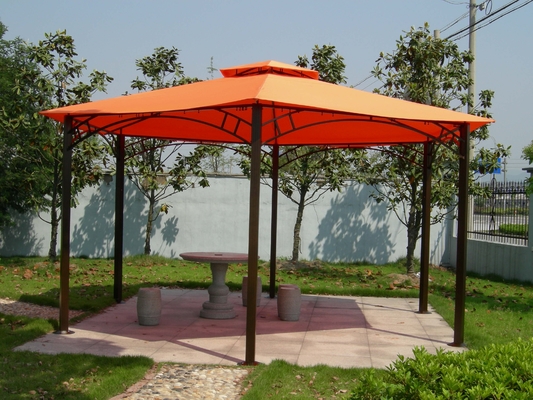 2.5*2.5*2.5M PVC Hexagonal Alumínio Canopy Gazebo Tenda para atividades ao ar livre jardim