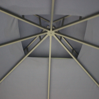 Amantes do jardim Tecido de poliéster Gazebo de jardim de luxo 3x3x2.75m de Professional
