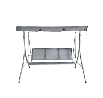Tipo de metal Metal Roof Outdoor Pendente Swing Cama Cadeira para 3 Pessoas Patio Jardim
