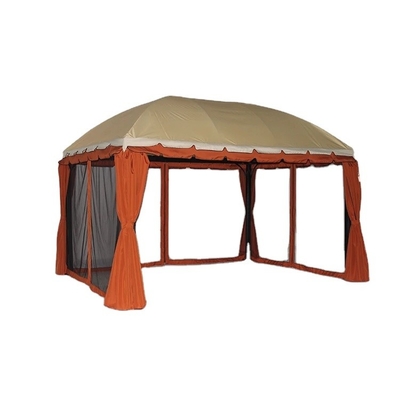 Edifício de jardim de PVC Pavilhão de madeira Montagem Pergola à prova d'água para parque ao ar livre