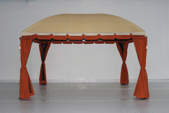 Edifício de jardim de PVC Pavilhão de madeira Montagem Pergola à prova d'água para parque ao ar livre