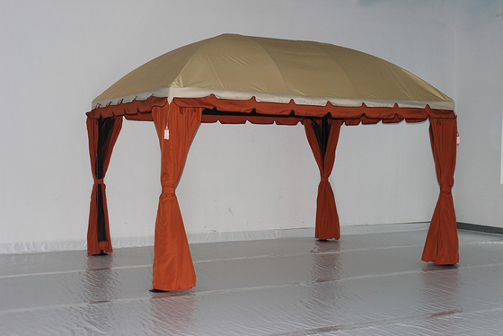Edifício de jardim de PVC Pavilhão de madeira Montagem Pergola à prova d'água para parque ao ar livre