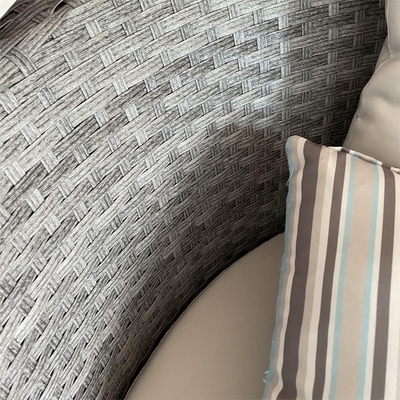 Conjunto de Bistro de Cores Personalizado Sofá de Rattan de Alumínio de Design Moderno Conjunto com Mesa de Chá