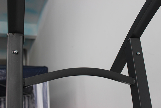 Arco de metal personalizável para jardim e pátio Gazebo em cor preta não revestido