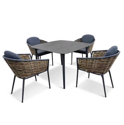 Conjunto de jardim ao ar livre Conjunto de sofá de rótão de alumínio Conjunto de mesa de luxo Conjunto de jantar