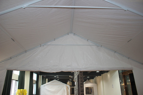 Armazém de armazenamento de automóveis portáteis revestido com estrutura de metal em pó para abrigo de barco RV Canopy 6 * 12M