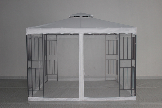 Tenda de jardim de terraço exterior Hard Top Gazebo com material de aço laterais e personalizável