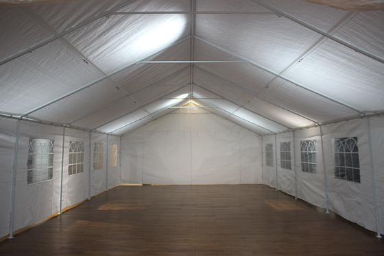 6*12M Garagem portátil com parede lateral dobrável Portas de metal canopy tenda exterior de trabalho pesado