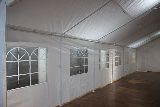 6*12M Garagem portátil com parede lateral dobrável Portas de metal canopy tenda exterior de trabalho pesado