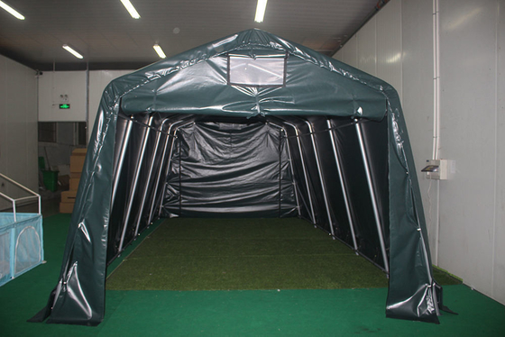 Galvanizado a quente PVC impermeável Dobrável Cachoeiro de Bicicletas Cobertura de abrigo Tenda de armazenamento Carport