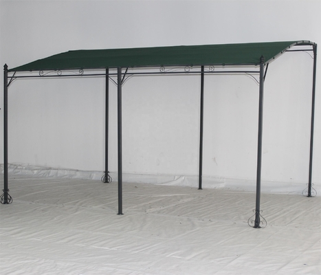 3*4*2.5M Quadro de metal exterior Sombra de sol Galpão de jardim com sombra de sol