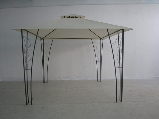 3*3M Double Top Pergola Gazebo Metal Decorado Ideal para Casamentos e Eventos