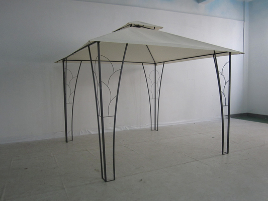 3*3M Double Top Pergola Gazebo Metal Decorado Ideal para Casamentos e Eventos