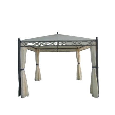 PA revestido 3*3*2.75m Grade Canopy e estruturas de jardim dobráveis Gazebo com rede