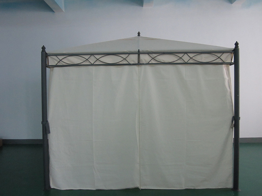 PA revestido 3*3*2.75m Grade Canopy e estruturas de jardim dobráveis Gazebo com rede