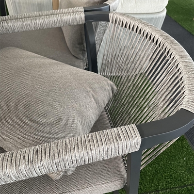 Conjunto de jardim específico Sofá de Rattan de Alumínio
