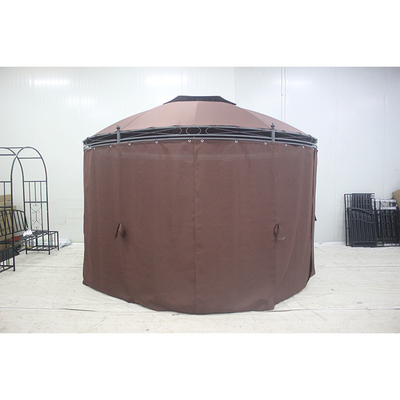 Gazebo de estrutura dobrável 3x3m com telhado duplo Ferramenta de montagem gratuita para proteção duradoura