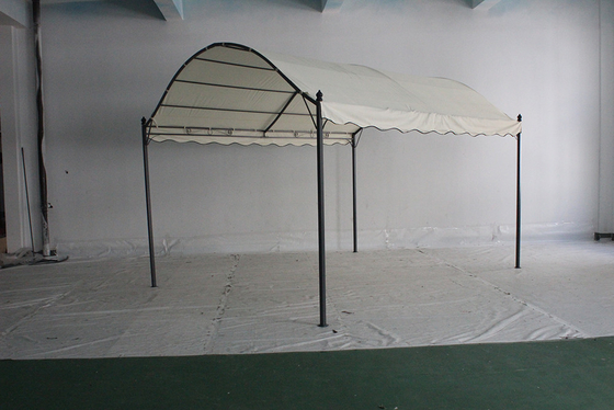 Não revestido de aço fechado moderno impermeável ao ar livre churrasco acampamento pátio solar mirante