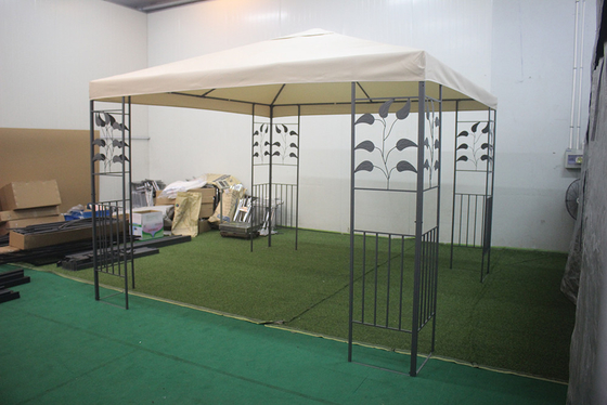 Park Leisure Double Top Gazebo 3*3m com estrutura de aço revestida com PA e tecido de poliéster