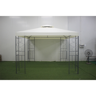 Crie um espaço exterior elegante e funcional com o Pavilhão Gazebo de Patio de Aço de 3x3m