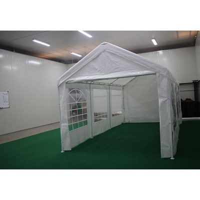 Carport exterior CP004-W com tampa superior PE impermeável e estrutura metálica 3X6M