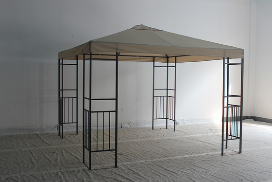 Customize Gazebo de aço com tela de rede Tecido à prova d'água exterior 3X3M