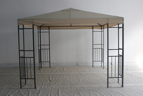 Customize Gazebo de aço com tela de rede Tecido à prova d'água exterior 3X3M