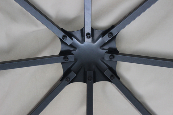 Customize Gazebo de aço com tela de rede Tecido à prova d'água exterior 3X3M
