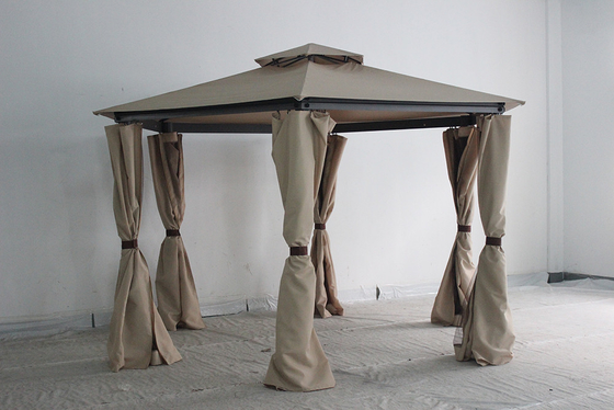 Gazebo de aço com cortina e mosquiteiro 217*54*21.5cm Tamanho do pacote