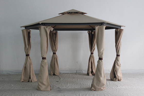Gazebo de aço com cortina e mosquiteiro 217*54*21.5cm Tamanho do pacote
