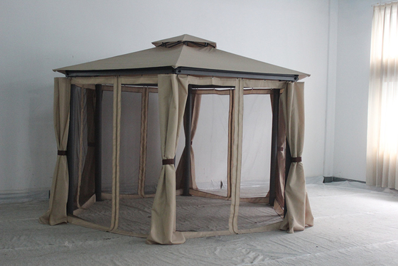 Gazebo de aço com cortina e mosquiteiro 217*54*21.5cm Tamanho do pacote