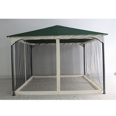 Área de abrigo para jardim ao ar livre Gazebo com mosquiteiro 3.5*3.5*2.75M Dimensões da festa