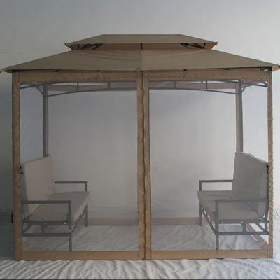 PA revestido jardim moderno de alumínio ao ar livre pergola Gazebo impermeável pátio festa tenda