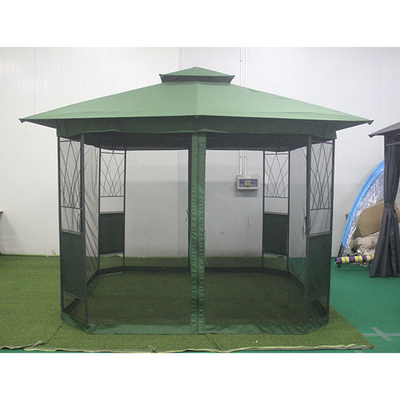 Casas de tenda grandes Galpões impermeáveis e galpões portáteis de ferro com mosquiteiro