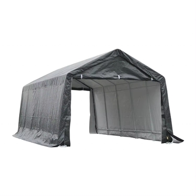 Parque de estacionamento tenda de garagem grande dossel com estrutura galvanizada de aço e material de telhado PE