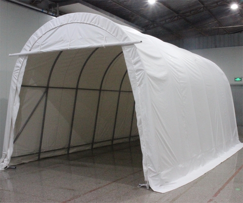 Parque de estacionamento tenda de garagem grande dossel com estrutura galvanizada de aço e material de telhado PE