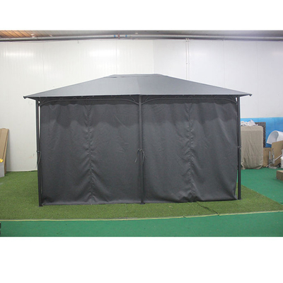 3*4*2.6M Quadro de alumínio Poliéster impermeável e PA revestido Gazebo superior para festas de jardim