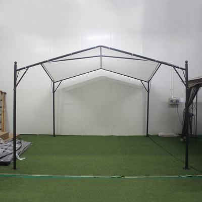 Fácil de montar Pergola de jardim Metal lazer Eco-friendly Gazebo ao ar livre 3,5*3,5*2,7m