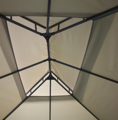 Gazebo exterior de metal para jardim duplo 3x4x2.7m Opcional Tipo de metal Metal