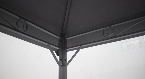 Fácil montagem Patio Round Outdoor Canopy Gazebo de festa com estrutura de aço 3x3x2.75M