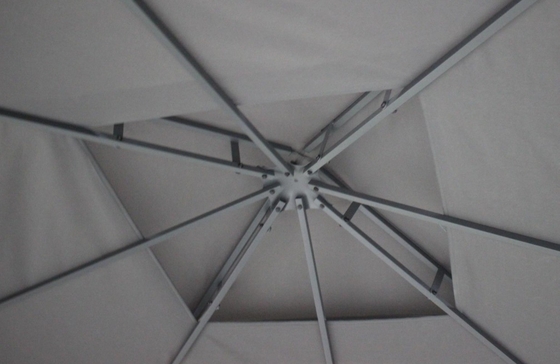 Fácil montagem Patio Round Outdoor Canopy Gazebo de festa com estrutura de aço 3x3x2.75M