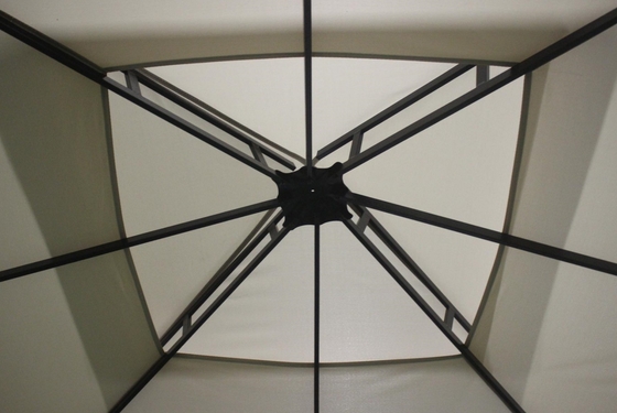 3x3x2.7M aço exterior Gazebo com dois topos para pátio canopy festa santuário ao ar livre