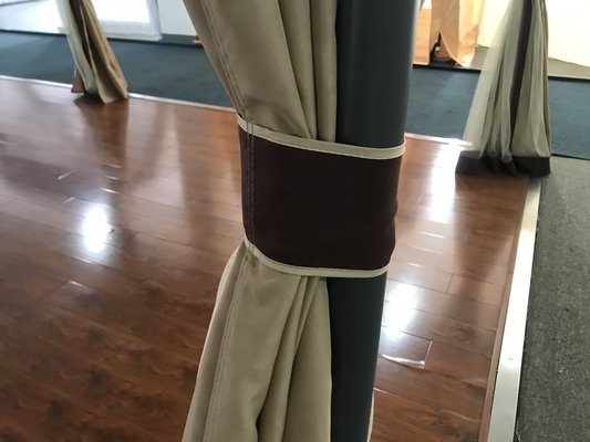 Alu. Quadro 3x3.65x2.75M Gazebo de jardim com cobertura dupla com rede de rede incluída