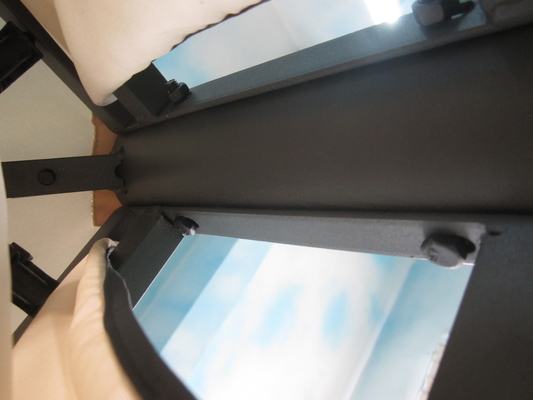 Proteção solar Jardim Ponte de pergola de metal de aço com cortina de poliéster Galpão Função