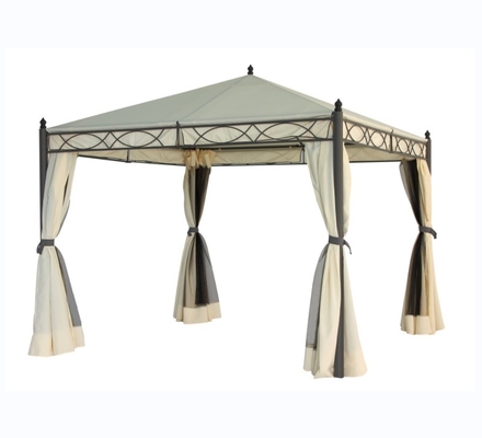 Canopy e estruturas de jardim ao ar livre 3X3X2.75M Gazebo com construção de rede