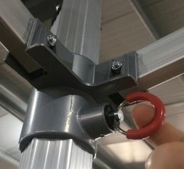 Mobiliário de exterior Tenda dobrável de alumínio com armação de alumínio e mosquiteiro